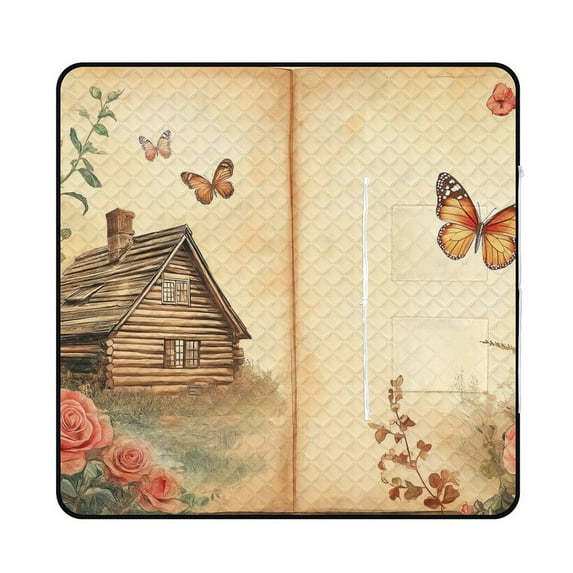 Bohemian Color Picnic Blanket Waterproof Outdoor Beach Blanket Hand-held Pad Suitable for Travel, Camping, Beach, Family Gatherings