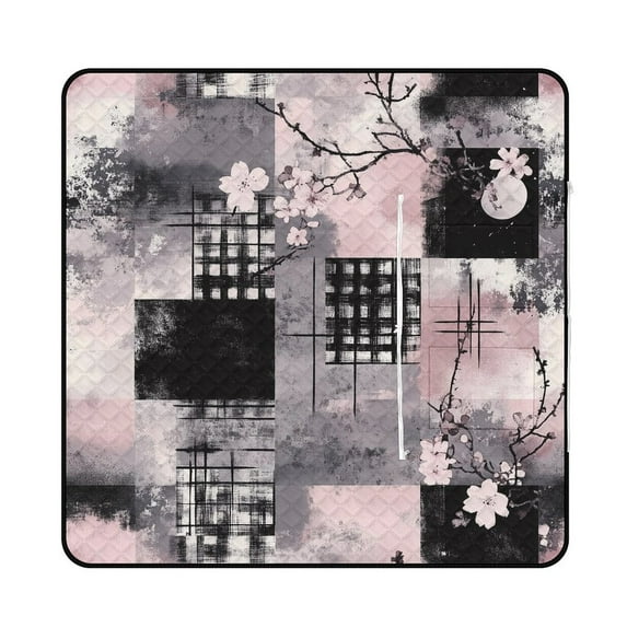 Bohemian Color Picnic Blanket Waterproof Outdoor Beach Blanket Hand-held Pad Suitable for Travel, Camping, Beach, Family Gatherings