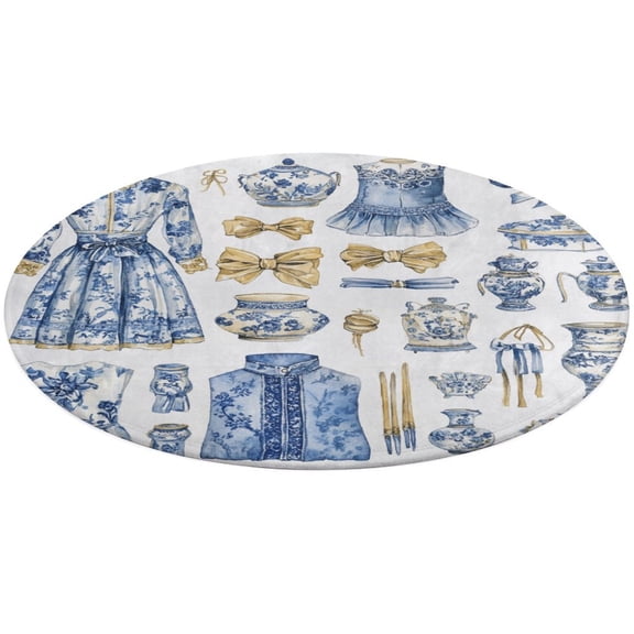 Bohemian Color Round Carpet Living Room Carpet Modern And Stylish Living Room And Bedroom Decorative Carpet Rocking Chair Mat