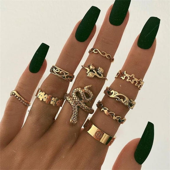 Bohemian Creative Dripping Retro Geometric Ring