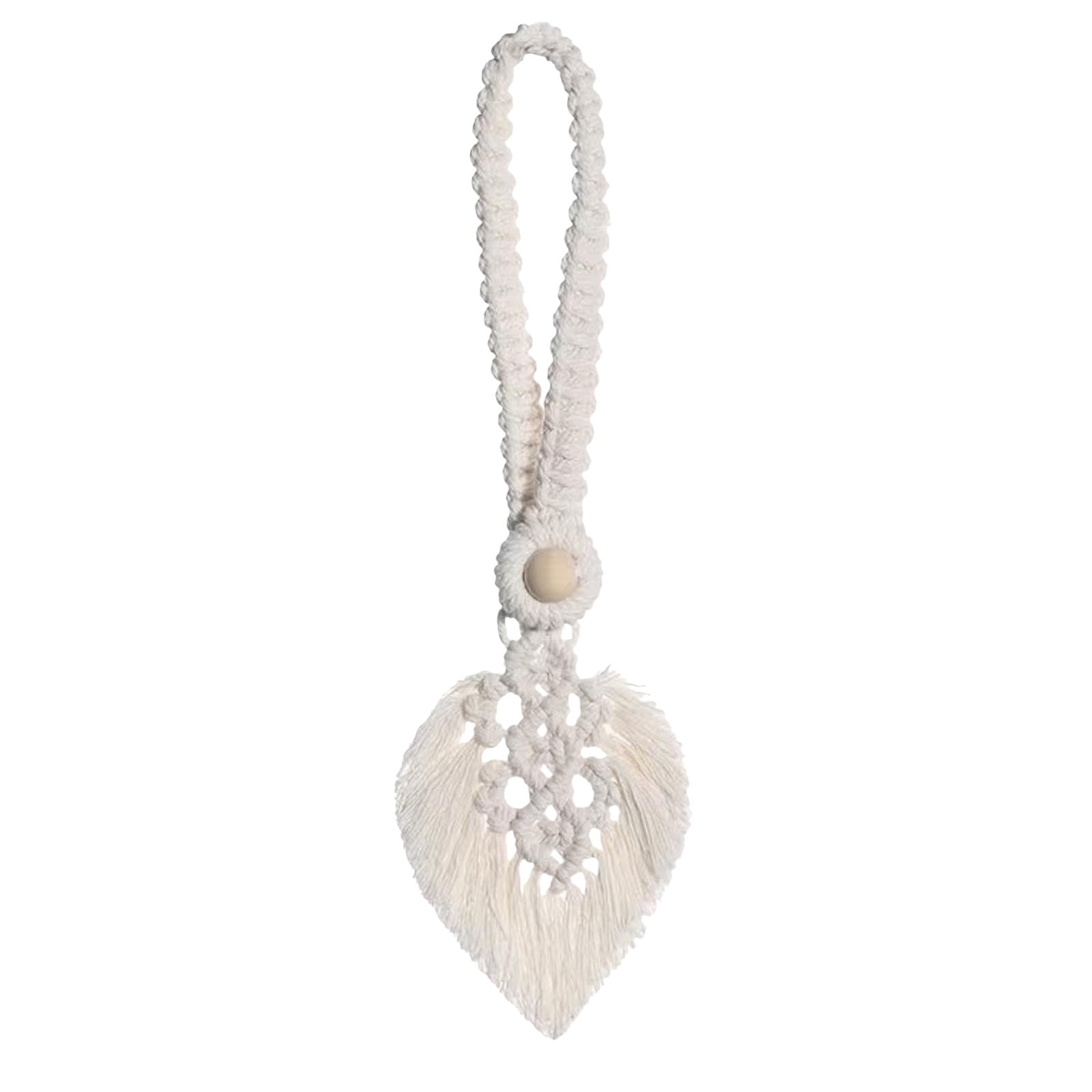 Bohemian Curtain Tie Rope Wooden Beads Cotton Rope Woven Tassel Curtain