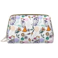 thumbnail image 1 of Bohemian Cute Parrot Flower Makeup Bag, Large Capacity Travel Cosmetic Bag for Women Girls- Travel Toiletry Bag Leather Portable Waterproof Makeup Case Organizer with Handle, 1 of 4