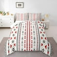Bohemian Decor Twin Comforter Set Western Geometric Bedding Set,Exotic