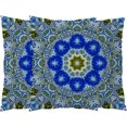 thumbnail image 1 of Bohemian Decorative Throw Pillow Covers Set of 2 Soft Velvet Cushion Covers Floral Two Sides Printed Pillow Case 18 X 18 Inch Pillowcase, 1 of 6