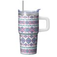 thumbnail image 1 of Bohemian Design 20oz Tumbler Gift, Insulated Stainless Steel Travel Coffee Mug with Handle, Leak-Proof, Straw Included, For Her, 1 of 5