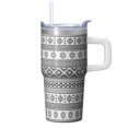 thumbnail image 1 of Bohemian Design 20oz Tumbler with Lids and Straws, Double Wall Vacuum Insulated Stainless Steel Coffee Travel Mug, Leakproof, 1 of 5
