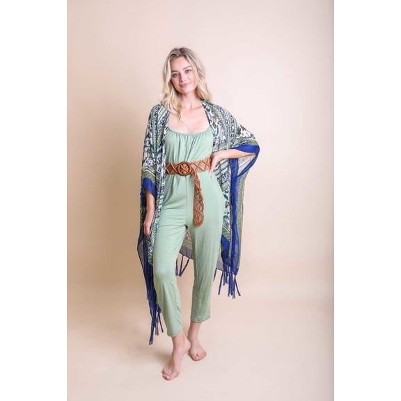 Bohemian Diamond Tassel Kimono