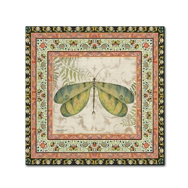 Bohemian Dragonfly' Canvas Art by Jean Plout