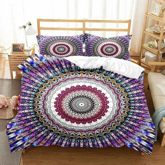 Bohemian Duvet Cover Set Luxury Soft Microfiber Bedding Sets Boho Quilt Cover For Boys Kid Teen /King/Full/Twin Size