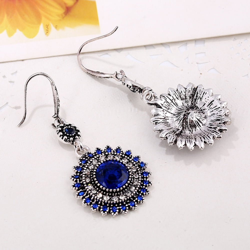 Bohemian Ear Studs Earrings For Women Black Ethnic Fashion Jewelry