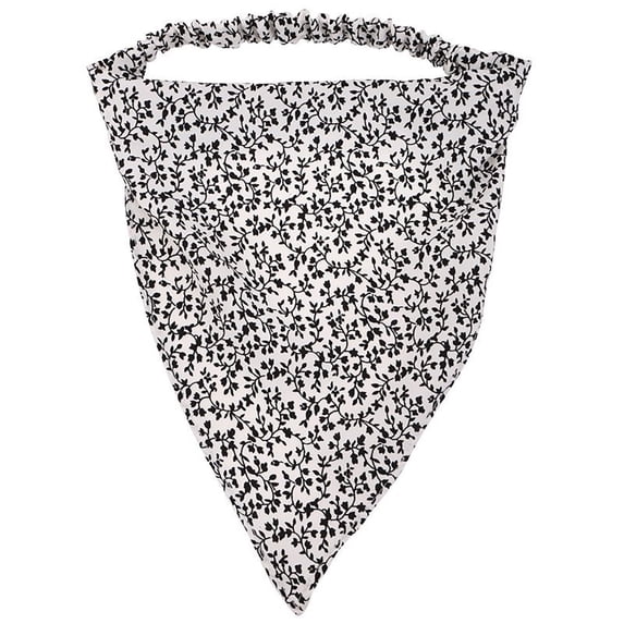 Bohemian Elastic Triangle Head Scarf Vintage Boho Head Wrap Beige One Size