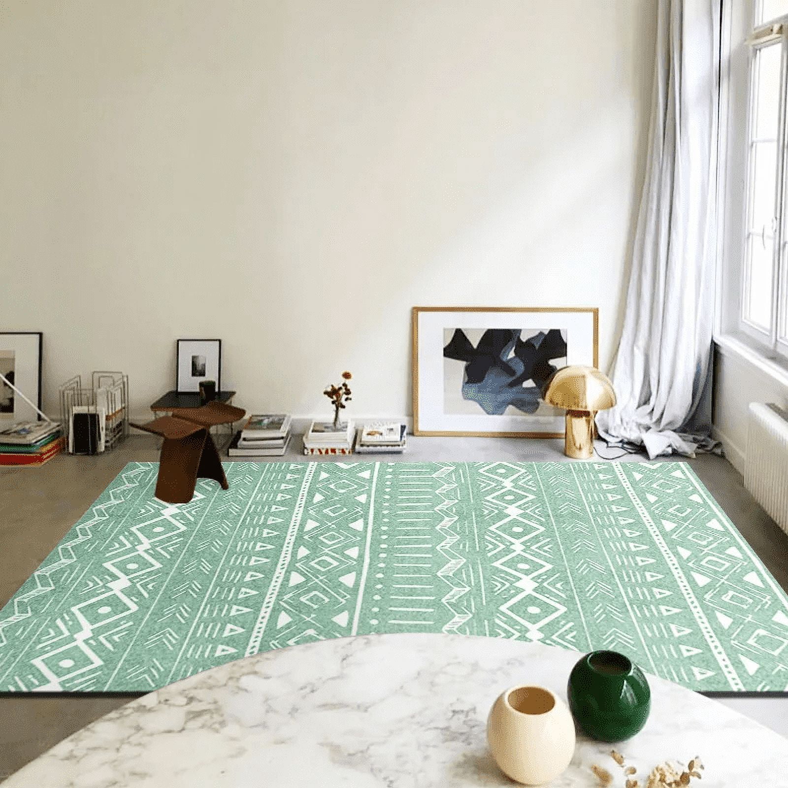 Bohemian Ethnic Carpet for Living Room Luxury Home rations Sofa Table ...