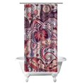 thumbnail image 1 of Bohemian Ethnic Shower Curtain - Vintage Paisley Floral Design with Colorful Abstract Pattern, 36x72 Inches, 1 of 5