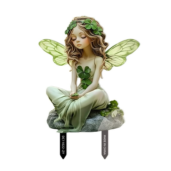 Bohemian Fairy Garden Decoration Flower Pot Plug Accessories Diy Acrylic Statues Card Slot