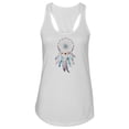thumbnail image 1 of Bohemian Feathers Racerback Tank Women -Image by Shutterstock, Female XX-Large, 1 of 4