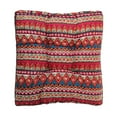 thumbnail image 1 of Bohemian Floor Pillows Seating 20 Inch Boho Floor Cushions Sitting Pillows Square Yoga Meditation Pouf for Bedroom Tatami Living Room Balcony Office Tatami, 1 of 5