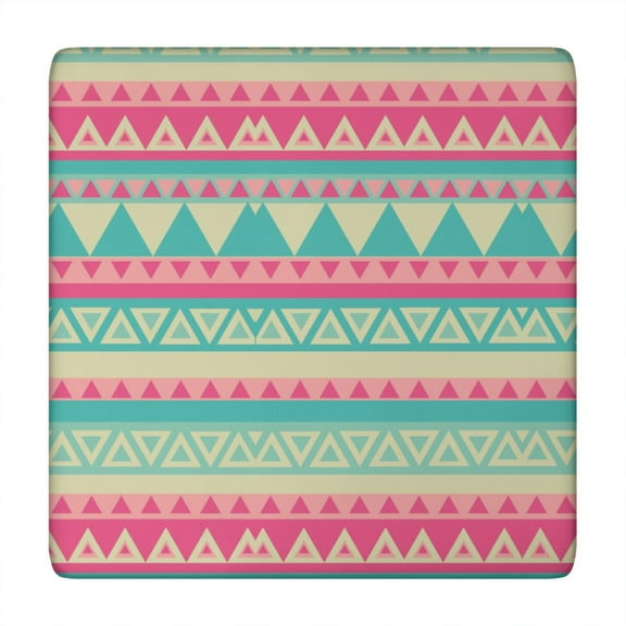 Bohemian Floral Elastic Square Table Cover 34x34 Inch, Secure Fit for Card Tables, Ideal for Indoor and Outdoor Dining