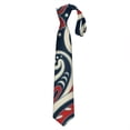 thumbnail image 1 of Bohemian Floral Men's Tie - Retro Ethnic Pattern Satin Necktie for Groom, Prom & Formal Events, 3.34" Wide Wrinkle-Free Business Tie with Elegant Finish, 1 of 6
