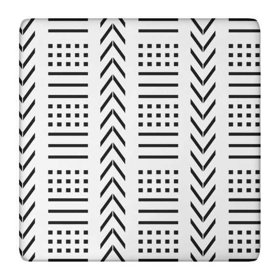 Bohemian Floral Square Table Cover 36x36 Inch, All-Weather Outdoor Indoor Elastic Tablecloth with Fitted Hem for Patio Kitchen Dining Decor