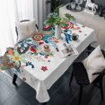 thumbnail image 1 of Bohemian Floral Table Cloth Waterproof Tablecloths, Retro Abstract Flowers Boho Ethnic Tablecloth Dining Table Cover for Kitchen Party Tabletop Outdoor, Rectangle Tablecloth 60x120 Inch, 1 of 9