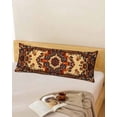 thumbnail image 1 of Bohemian Flower Body Pillow Covers, Boho Tribal Colorful Distressed Printed Soft Throw Pillow Cases with Invisible Zipper, Decorative Pillowcase Pillows Protectors for Sofa Bed Couchair 20"x54", 1 of 9