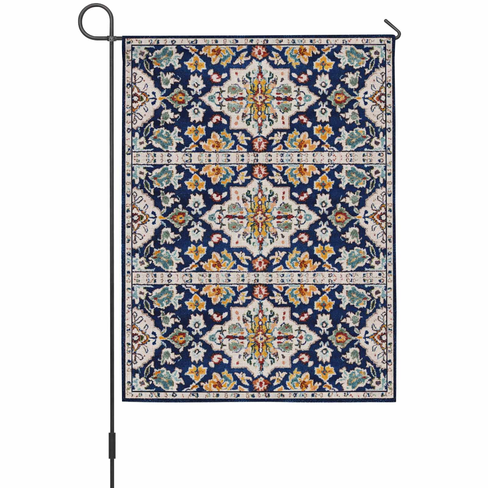 Bohemian Flower Garden Flags For Outdoor, Vintage Boho Ethnic Tribal ...