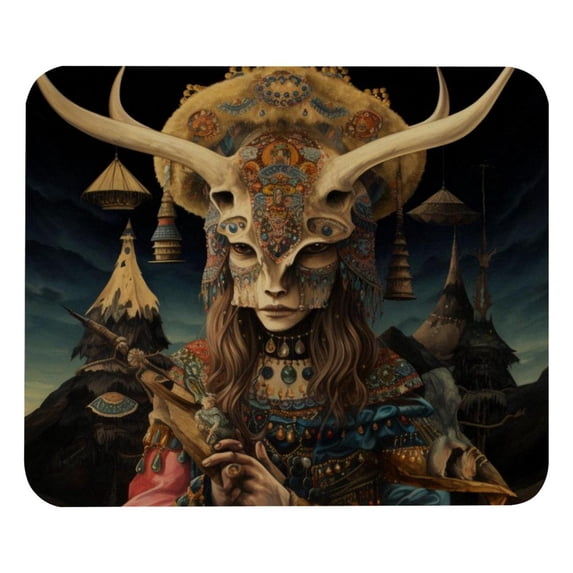 Bohemian Gaming Mouse Pad, Mouse Mat, Mouse Pad - Square, 8.3x9.8 Inch, Printed, Non-Slip Rubber Bottom - Suitable for Office and Gaming