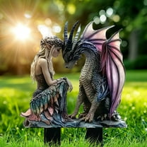 Bohemian Garden Signs Fairy Pot Decor Yard Acrylic Art Garden Diy Decorative Ideal for Porch Patio Party Garden Accessories Pot Decor (Purple, One Size)