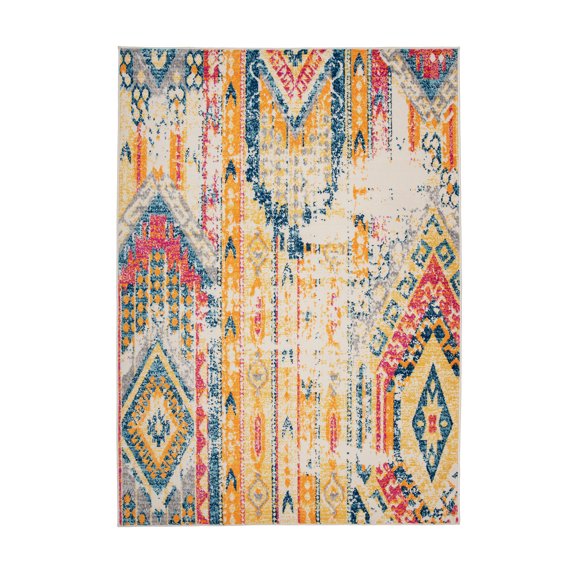 Bohemian Geometric Modern Multi 5'x7' Area Rug
