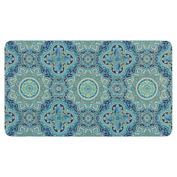 Bohemian Geometric Patterns (7) Door Mat Welcome Door Mat for Front Door, Home Entrance, Yard, Floor, Patio, Non Slip Spring Summer Welcome Mat Indoor Outdoor Doormat 30"*17"
