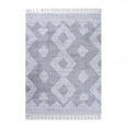 thumbnail image 1 of Bohemian Geometric Shag Indoor Tassel Area Rug, Cream/Grey, 8' x 10', 1 of 8