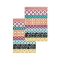 thumbnail image 1 of Bohemian Geometric Stripe Orange Blue Turquoise Tea Towels Absorption Walf Checks Kitchen Cleaning Towel Cloth Napkins Dish Rags, 1 of 7