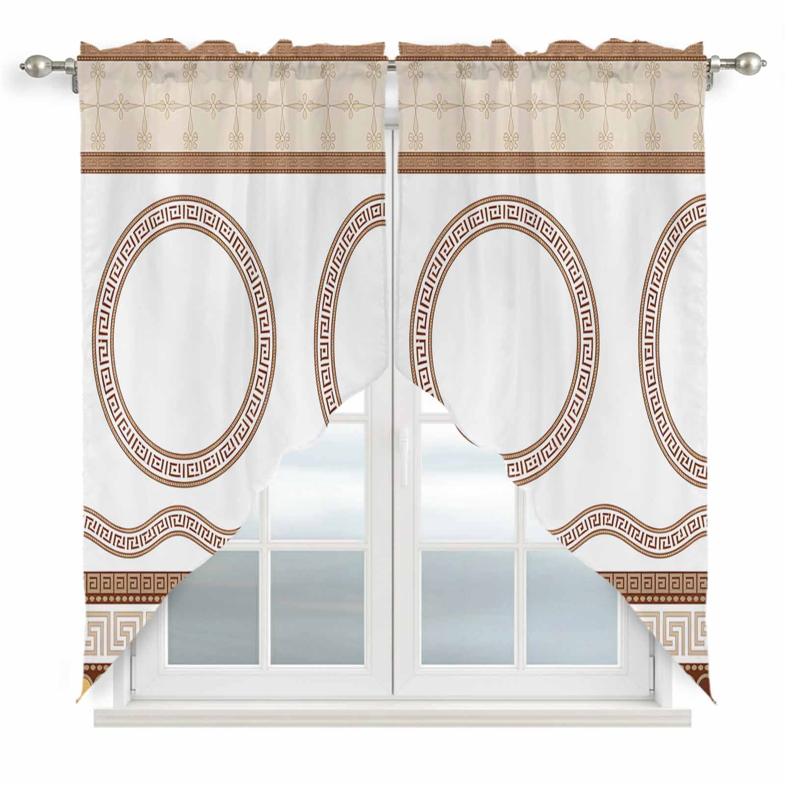 Illustration of Bohemian Kitchen Window Valances