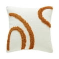thumbnail image 1 of Bohemian Geometry Embroidered Throw Pillow with Tassels Decorative Square Cushion for Living Room Sofa Bedroom Home Decoration(A), 1 of 6