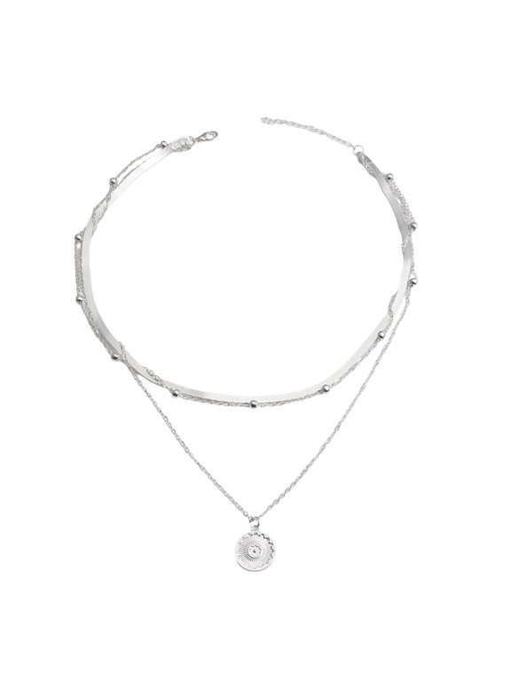Bohemian Gold Coin Multilayer Bar Choker Necklace Dainty Choker Necklace Collar Layering Necklace For Teen s Birthday Wedding Jewelry Gifts