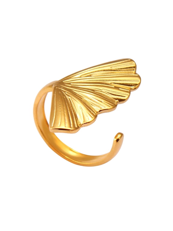 Bohemian Gold Shell Starfish Adjustable Rings for Women ummer Ocean Punk Jewelry - Mermaid