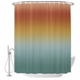 Bohemian Gradient Green Shower Curtain for Bathroom, Modern Minimalist ...
