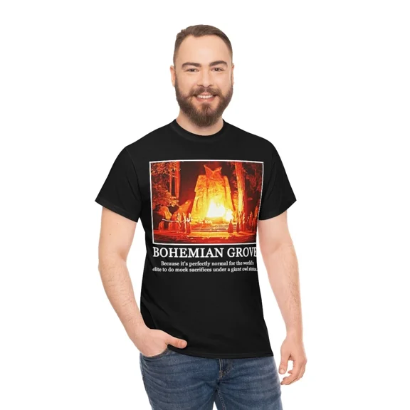 Bohemian Grove because it's perfectly natural Unisex Heavy Cotton Tee