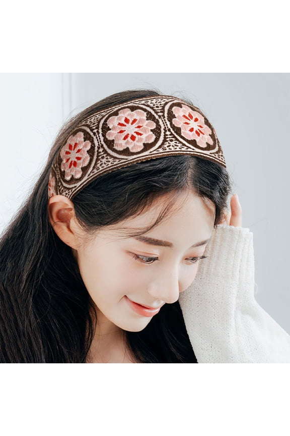 Bohemian Hair Rope Embroidery Retro Ethnic Style Belt for Headband and Hair Clip