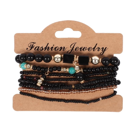 Bohemian Handmade Beads Bracelet Set For Women Summer Colorful Beaded Chain Bangle Girls Boho Jewelry Accessories