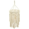 thumbnail image 1 of Bohemian Hanging Lamp Shade Lampshade Handmade Macrame Lamp Shade Plug in Pendant Light Bohemian Hanging Lights with Plug in Cord Light Fixtures for Boho Bedroom Decor Living Room, 1 of 11