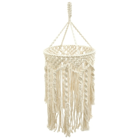 Bohemian Hanging Lamp Shade Lampshade Handmade Macrame Lamp Shade Plug in Pendant Light Bohemian Hanging Lights with Plug in Cord Light Fixtures for Boho Bedroom Decor Living Room