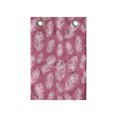 thumbnail image 1 of Bohemian Hanging Pocket Organizer, Continuous Pattern with Abstract Design Feathers Abstract, Printed Polyester Storage Bag with Pockets, 14" x 20", Pastel Pink and White, 1 of 2