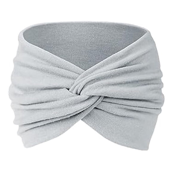 Bohemian Headband G - 1Pcs Wide Headbands for Women Women Headbands African Wide Hair Wrap Extra Turban Head for Lady Large Sport Workout Non Slip Big Hair, Back to School, Wedding Makeup Organizers