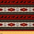 thumbnail image 1 of Bohemian Horses Fabric By The Yard,Exochic Dreamcatcher Animals Upholstery Fabric,Boho Vintage Geometric Indoor Outdoor Fabric,Victorian Baroque Decorative Fabric,Red White,1 Yard, 1 of 5