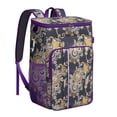 thumbnail image 1 of Bohemian Insulated Cooler Backpack 20L - Vintage Floral Pattern Leakproof Soft Cooler Bag for Camping, Picnic & Beach, Keeps Cold/Hot 20Hrs, 1 of 6