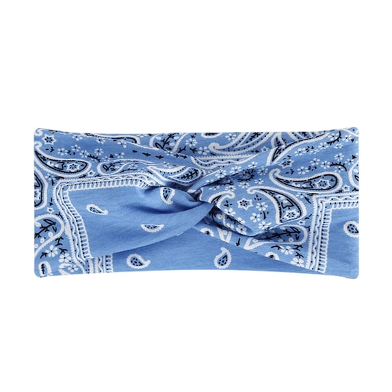 Bohemian Knotted Headband for Men and Women, Elastic Criss Cross Wide-Brimmed Hair Accessory, Sports Sweat-Absorbing Headband for Men and Women Daily Wear and Active Lifestyles