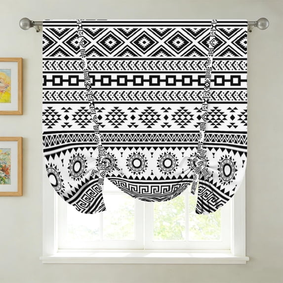 Bohemian Light‑Regulating Blackout Tie‑Up Curtain, Boho Insulated ...