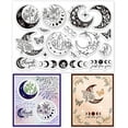 thumbnail image 1 of Bohemian Luna Phases with Plants Transparent Clear Stamps Magic Flower Embossing Stamp Sheets Silicone Clear Stamps Seal for DIY Scrapbooking and Card Making Paper Craft Decor, 1 of 7