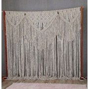 Bohemian Macrame Wedding Backdrop Decor Boho Chic Macrame Wall Hanging Style Macrame Tapestry Macrame Curtain & Macrame Arch